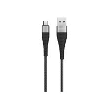 Дата кабель USB 2.0 AM to Micro 5P 1.0m 2.4A nylon BX32 black BOROFONE (6931474710437) Дата кабель USB 2.0 AM to Micro 5P 1.0m 2.4A nylon BX32 black BOROFONE (6931474710437)