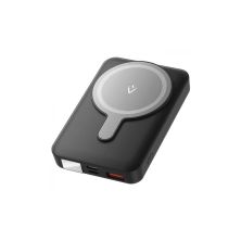 Батарея универсальная Vention Magnetic Wireless 10000mAh 22.5W 3A, PD, QC/3.0, USB-C, Lightning, LED Display, Black (FHTB0)
