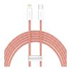 Дата кабель USB-C to Lightning 2.0m 20W orange Baseus (CALD000107) - Зображення 1