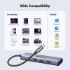 Концентратор Ugreen USB-C to HDMI + 3xUSB 3.0 + PD CM511 gray (15596) - Изображение 1