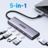 Концентратор Ugreen USB-C to HDMI + 3xUSB 3.0 + PD CM511 gray (15596) - Изображение 3