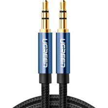Кабель мультимедийный 3.5mm M to 3.5mm M 1.0m AV112 blue Ugreen (10685)