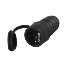 Колодка для удлинителя EMOS IP44 чорна шуко (P0049)