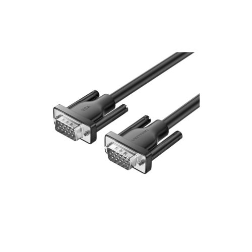 Кабель мультимедийный VGA M to VGA M 1.5m black VENTION (A15BG)