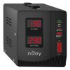 Стабилизатор напряжения nJoy Alvis 1000 (AVRL-10001AL-CS01B) AVR, 1 розетка (Alvis 1000) - Изображение 2