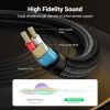 Кабель мультимедійний 3.5mm M to 2x6.35mm M 1.0m gray Ugreen (UGR-10613) - Зображення 3
