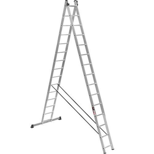 Лестница Stark Алюминиевая двухсекционная усиленная лестница 2*15 SVHR2x1 (525215410)