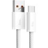 Дата кабель USB 2.0 AM to Type-C 1.0m 5A White Baseus (CALD000602) - Изображение 1