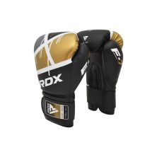 Боксерські рукавички RDX F7 Ego Black Golden 14 унцій (BGR-F7BGL-14oz)