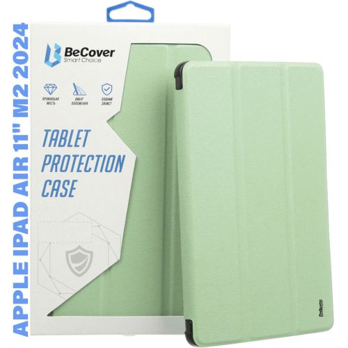 Чехол для планшета BeCover Tri Fold Hard TPU Apple iPad Air 11 M2 2024 Green (711402)