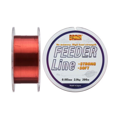 Волосінь Brain Feeder 300 m 0,185 mm #1.2, 2.9 kg, 6.4 lb, ц.: copper (1858.70.01)