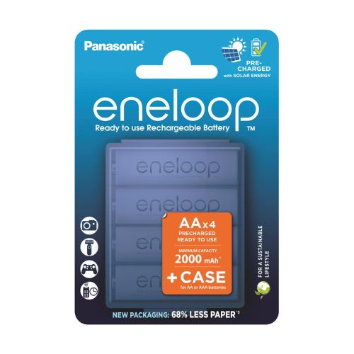 Акумулятор Panasonic AA Eneloop 2000mAh NI-MH * 4 + Сase (BK-3MCDEC4CP)