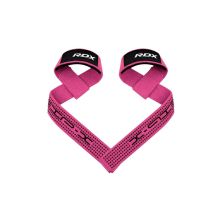Кистевые лямки RDX S4 Gym Cotton Gel Straps Pink Plus (WAC-S4P+)