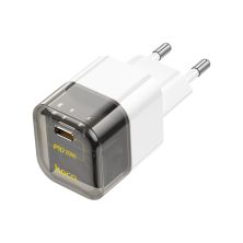 Зарядний пристрій HOCO C125A Transparent USB-C PD20W Transparent Black (6931474798336) Зарядний пристрій HOCO C125A Transparent USB-C PD20W Transparent Black (6931474798336)