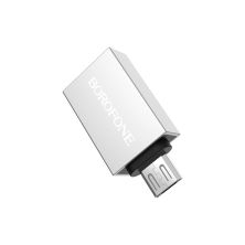 Переходник BV2 USB to Micro-USB M OTG USB 3.0 BOROFONE (6957531090311)