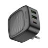 Зарядний пристрій BOROFONE BAS23A Lucky 1xUSB-C + 2xUSB PD30W Black (6941991109386) - Зображення 3