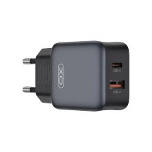 Зарядное устройство XO L156 USB-C PD30W + USB-A QC3.0 Black (L156.black)