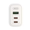Зарядний пристрій XO 2xUSB-C PD65W + 1xUSB 45W white (СE04-WH) - Зображення 1