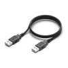 Дата кабель USB 2.0 AM/AM 1.0m black ColorWay (CW-CBUU071-BK) - Изображение 2