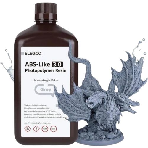 Фотополімерна смола ELEGOO Resin, ABS-like 3.0 2кг, grey (50.103.0144) Фотополімерна смола ELEGOO Resin, ABS-like 3.0 2кг, grey (50.103.0144)