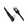 Дата кабель USB-C to Lightning 1.0m 20W 90° corner black Baseus (CAVP000201) - Зображення 1