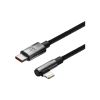 Дата кабель USB-C to Lightning 1.0m 20W 90° corner black Baseus (CAVP000201) - Зображення 2