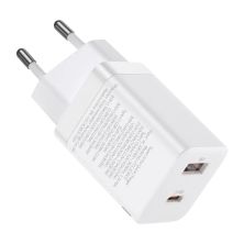 Зарядний пристрій Baseus 1xUSB-C 30W + 1xUSB white (CCSUPP-E02) Зарядний пристрій Baseus 1xUSB-C 30W + 1xUSB white (CCSUPP-E02)