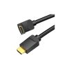 Кабель мультимедийный HDMI M to HDMI M 1.5m V2.0 4K60Hz 90° corner PVC black Vention (AARBG) - Изображение 2