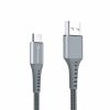 Дата кабель USB 2.0 AM to Type-C 1.2m Grey Grand-X (FC-12G) - Зображення 1
