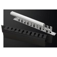 Кабельний організатор 19 2U гребінка, RAL 9005 Mirsan (MR.OKK2U19.01)