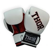 Боксерские перчатки Thor Ring Star 16oz White/Red/Black (536/01(Le)WHITE/RED/BLK 16 oz.)