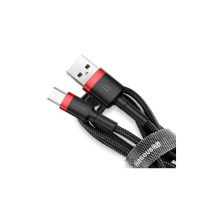Дата кабель USB 2.0 AM to Type-C 0.5m 3A red-black Baseus (CATKLF-A91)