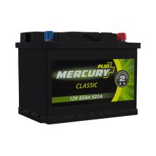 Аккумулятор автомобильный MERCURY battery CLASSIC Plus 60Ah (-/+) (P47295)