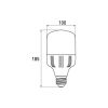 Лампочка EUROELECTRIC Plastic 30W E27 4000K 220V (LED-HP-30274(P)) - Изображение 2