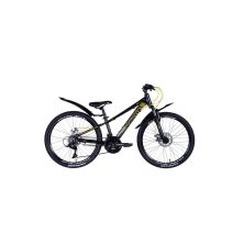 Велосипед Discovery Qube Vbr 24 11,5 AL 2024 Чорно-жовтий (OPS-DIS-24-356)