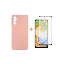 Чохол до мобільного телефона Dengos Samsung Galaxy A04s Case + Glass (Pink) (DG-KM-77)