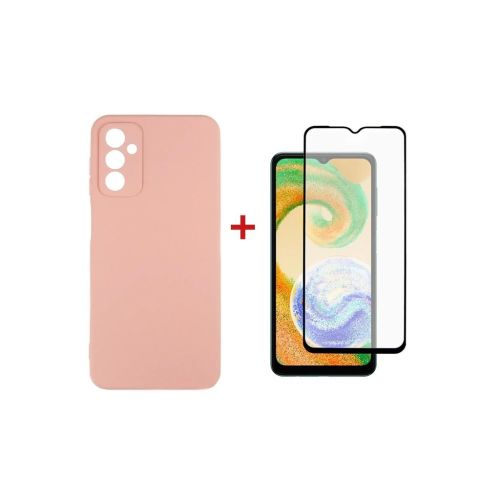Чехол для мобильного телефона Dengos Samsung Galaxy A04s Case + Glass (Pink) (DG-KM-77)