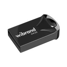 USB флеш накопичувач Wibrand 64GB Hawk Black USB 2.0 (WI2.0/HA64M1B)