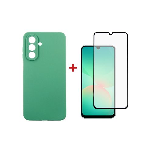 Чехол для мобильного телефона Dengos Kit Samsung Galaxy A26 Soft + glass (Mint) (DG-KM-139)