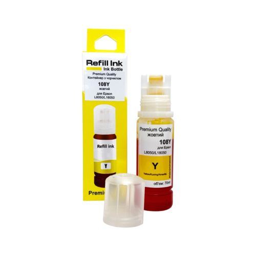 Чернила Premium Quality Epson 108 70мл Yellow (70264906)