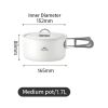 Котел туристичний Naturehike CNK2450CF013, 1.7 л, алюміній (6927595711972) - Зображення 3