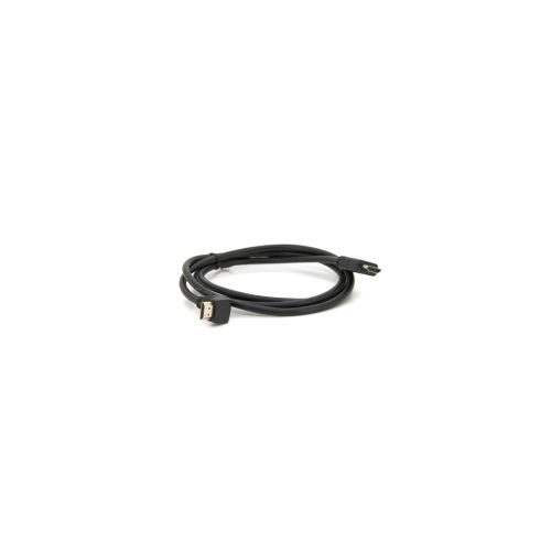Кабель мультимедійний HDMI M to HDMI M 1.5m V1.4 90° corner black Merlion (YT-HDMI(M)/(M)HS-1.5m-90°)