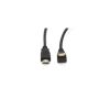 Кабель мультимедійний HDMI M to HDMI M 1.5m V1.4 90° corner black Merlion (YT-HDMI(M)/(M)HS-1.5m-90°) - Зображення 1