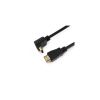 Кабель мультимедійний HDMI M to HDMI M 1.5m V1.4 90° corner black Merlion (YT-HDMI(M)/(M)HS-1.5m-90°) - Зображення 3