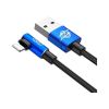 Дата кабель USB 2.0 AM to Lightning 2.0m 1.5A 90° corner blue Baseus (CALMVP-A03) - Изображение 1