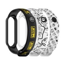 Ремінець до фітнес браслета Armorstandart комплект 3шт Xiaomi Mi Band 7/6/5 Dark Yo (ARM77065)