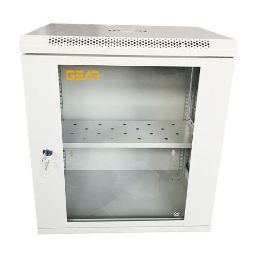 Шафа настінна Gear4 15U 19 600x600x750 мм, PREMIUM, + полка 19, grey (GWMSN-15U-600-600G)