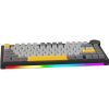 Клавіатура Ajazz AK820 V2 Coconut Flake Switch Wireless/Bluetooth/USB UA Black/Gray/Yellow (AK820-V2-CF-BGY) - Зображення 1