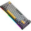 Клавіатура Ajazz AK820 V2 Coconut Flake Switch Wireless/Bluetooth/USB UA Black/Gray/Yellow (AK820-V2-CF-BGY) - Зображення 3