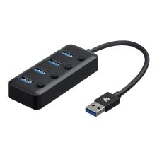 Концентратор 2E USB 2.0 to 4*USB3.0, with switch, 0.25 м (2E-W1405)